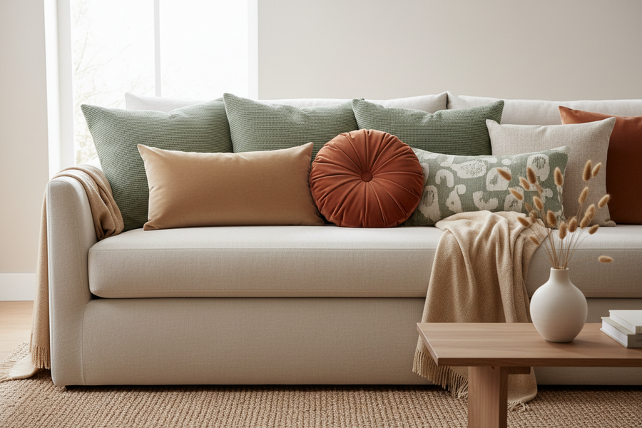 How to Layer Cushions for a Warm and Inviting Home