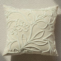 Botanical Embroidered Pillow Cover