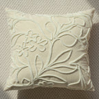 Botanical Embroidered Pillow Cover