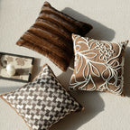 Botanical Embroidered Pillow Cover