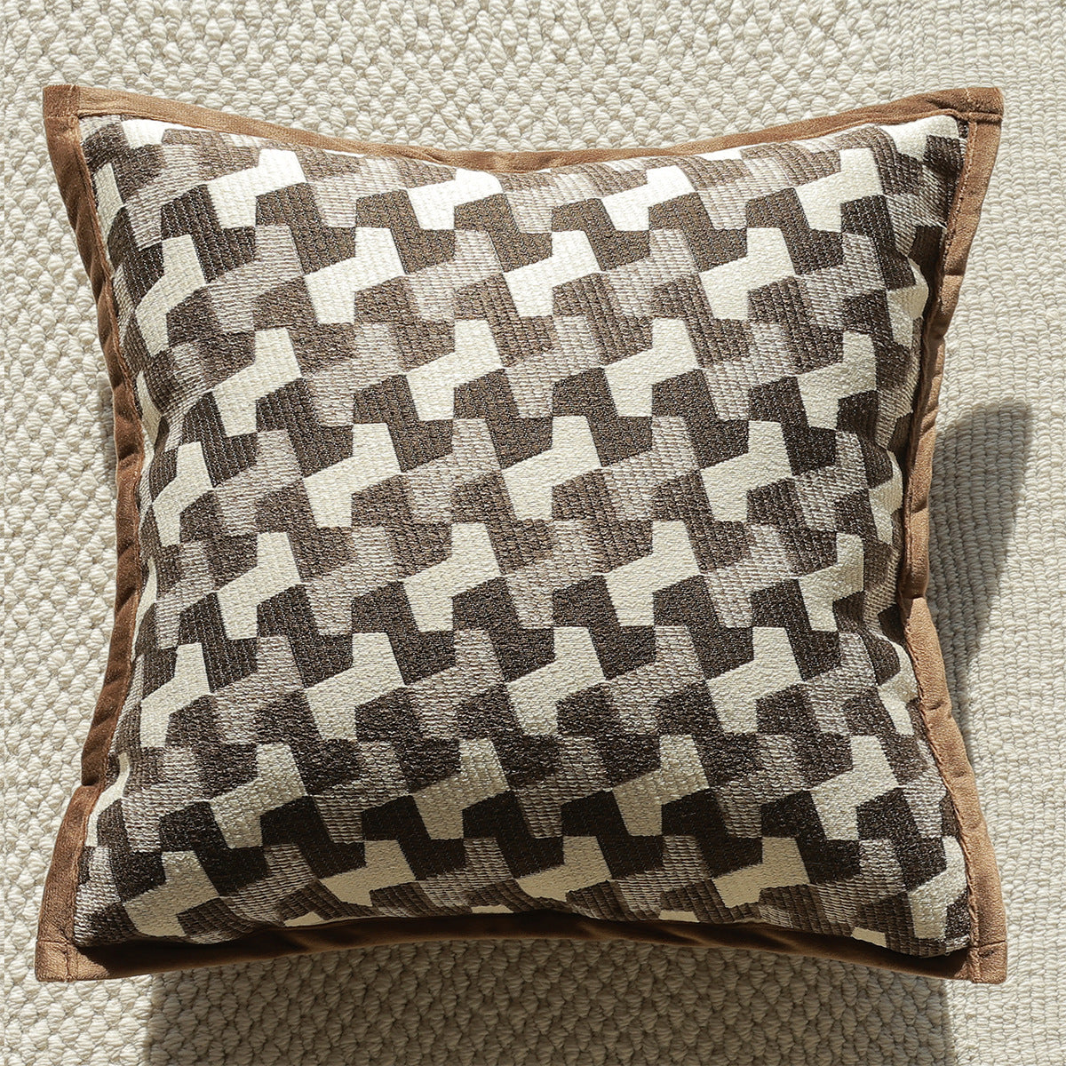 Botanical Embroidered Pillow Cover